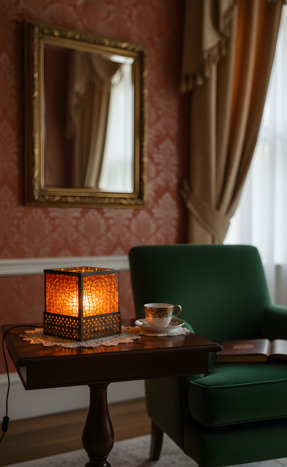 Orange Square Lantern