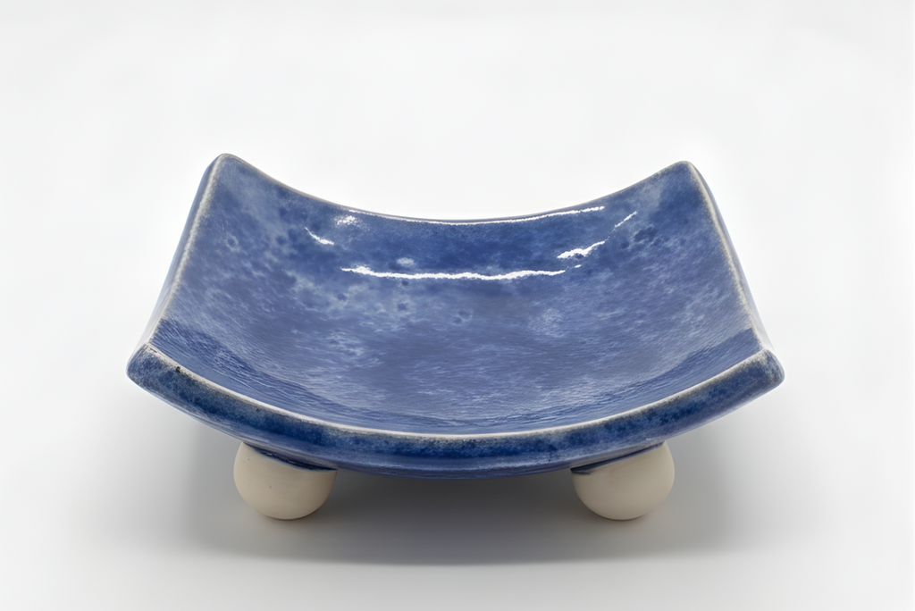 Blue Squared Plate