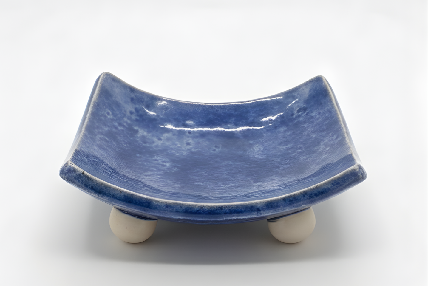 Blue Squared Plate