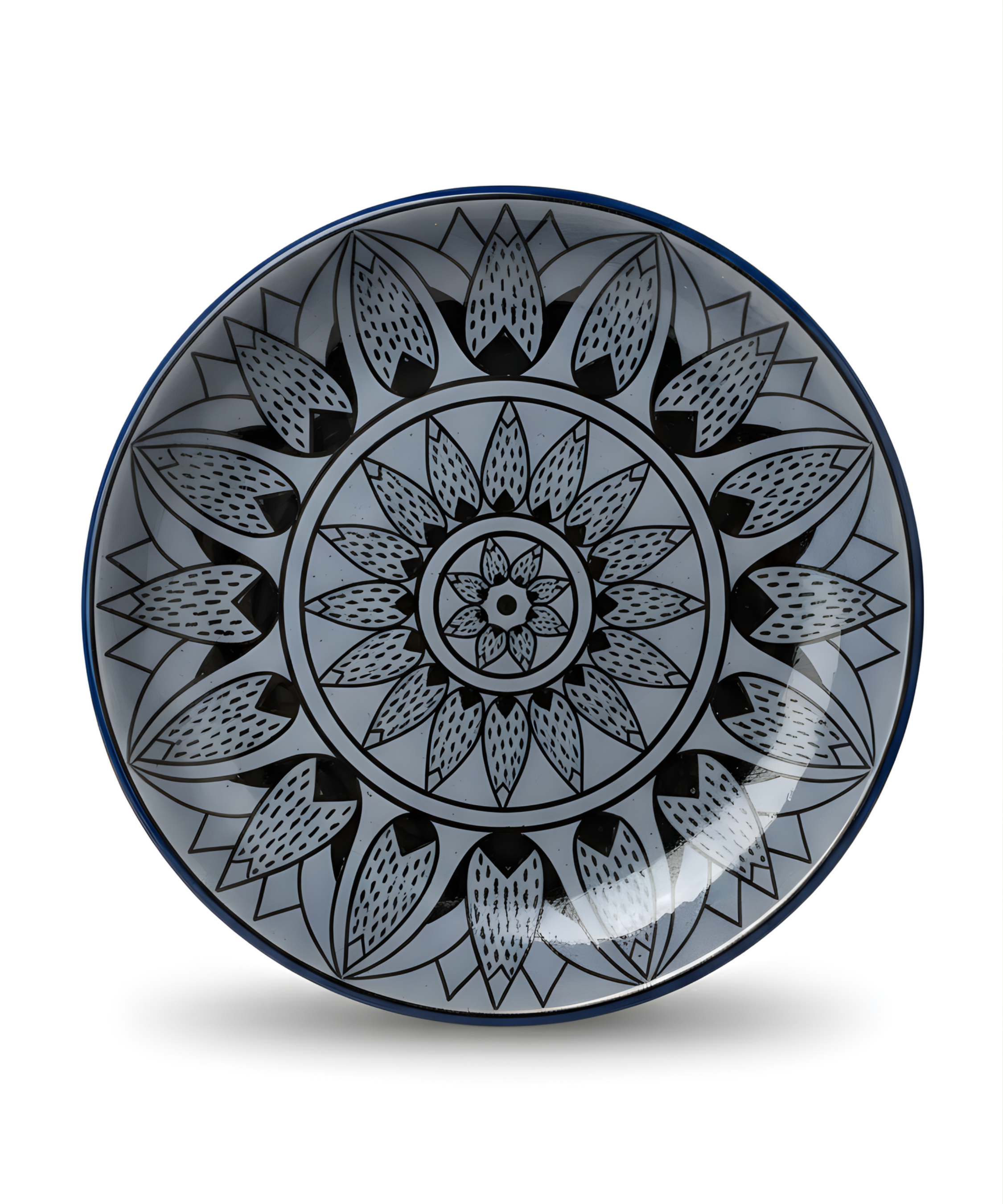 Blue Sunflower Plate