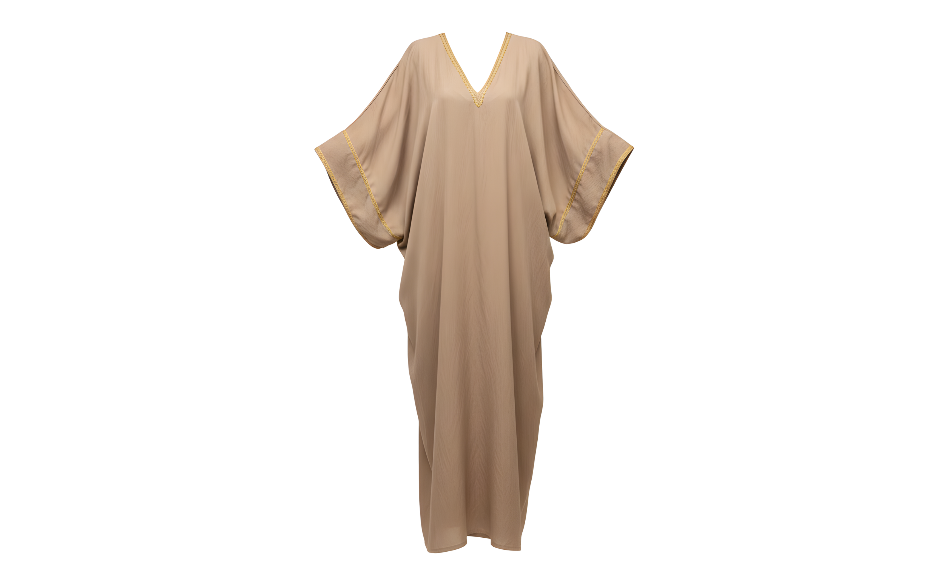 Beige Robe Dress