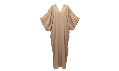 Beige Robe Dress