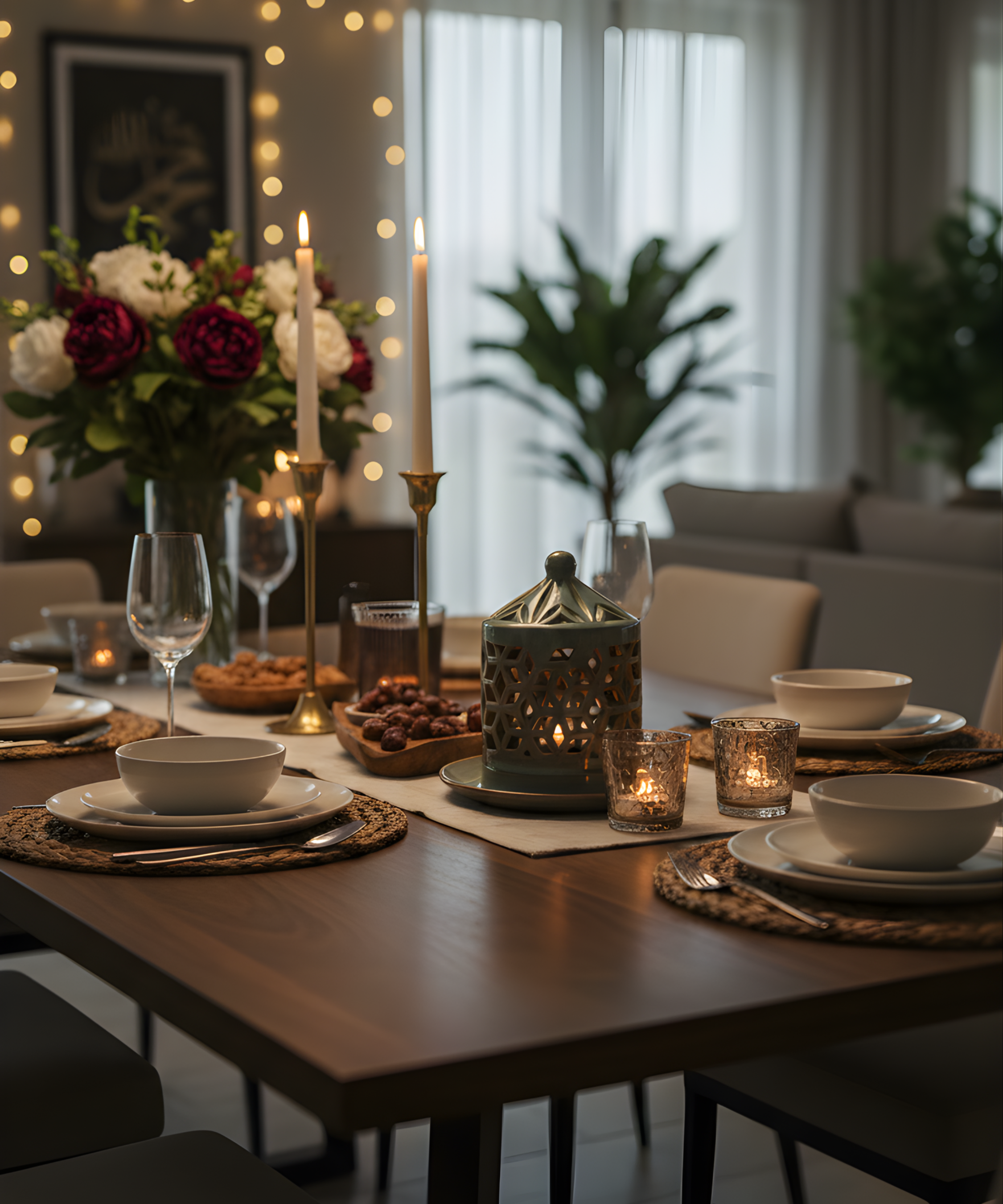 Blue Tarboosh Candle Holder