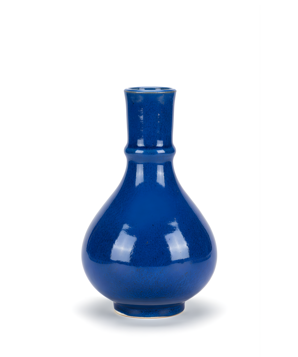 Dark Blue Olla Vase