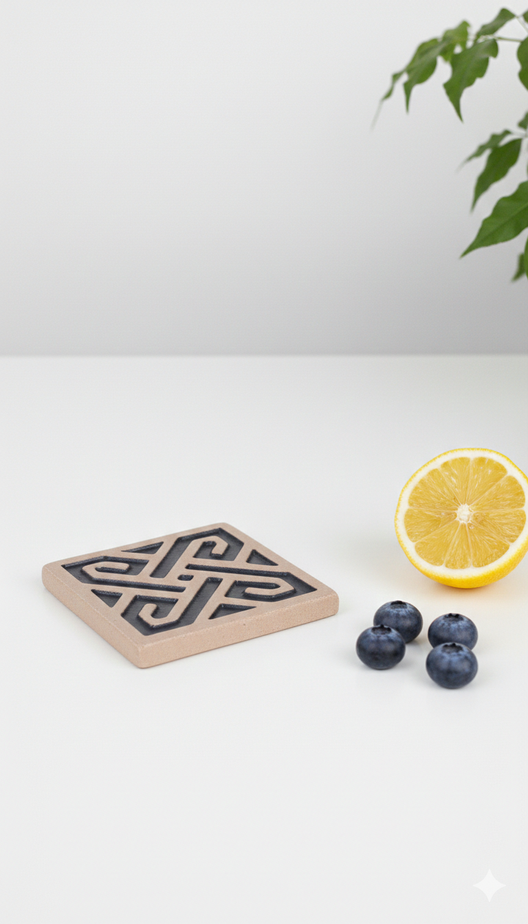 Islamic Blue Coaster