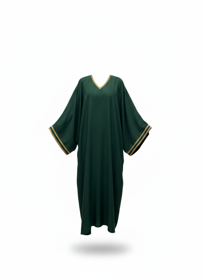Emerald Green Robe Dress